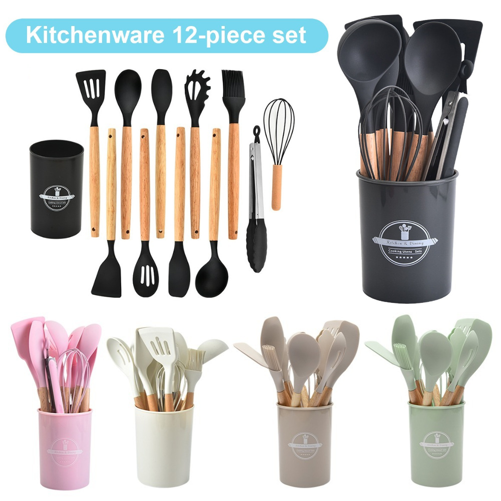 Home Cooking Utensil Set - 12Pcs Kitchen Utensil Set Cooking Tools