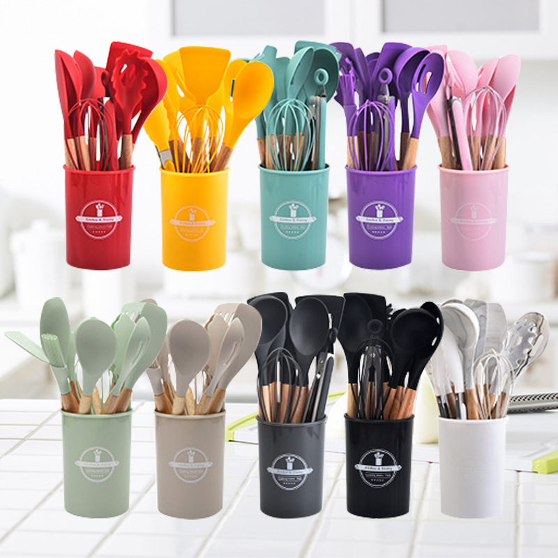 Home Cooking Utensil Set - 12Pc Kitchen Utensil Set Cooking Tools