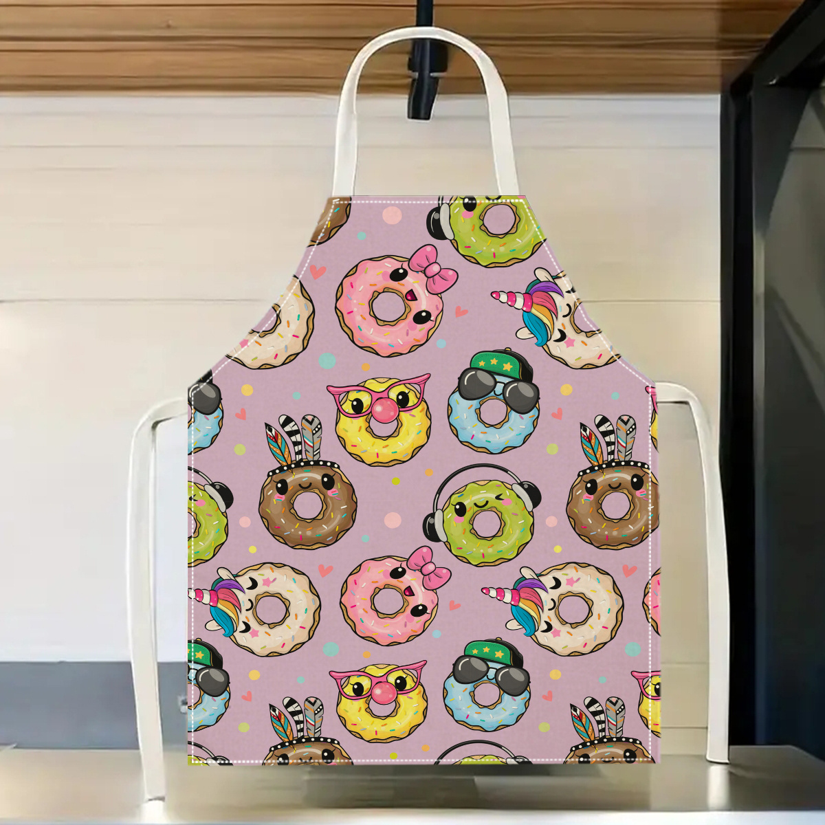 Home Cooking Ideas - 1pc Cute Cartoon Donut Apron Funny
