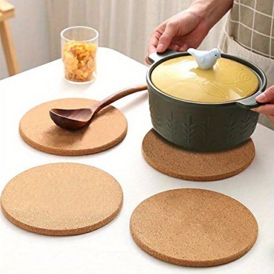 1pc Thick Round Soft Cork Triv - Home Cooking Dishes ulasan dan harga
