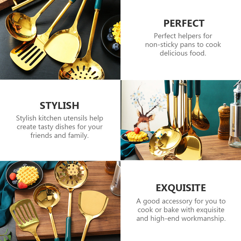 1Set Stainless Steel Kitchenwa - Home Cooking Utensil Set ulasan dan harga