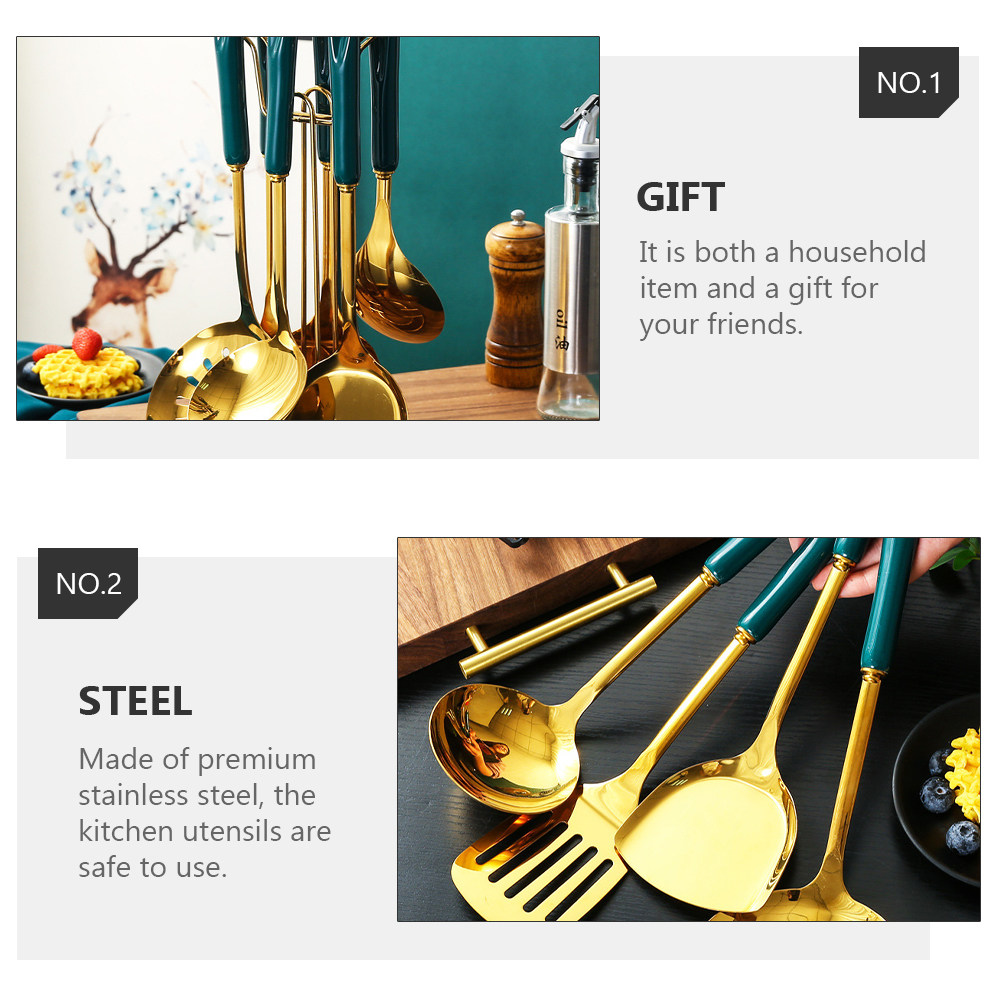 1Set Stainless Steel Kitchenwa - Home Cooking Utensil Set ulasan dan harga