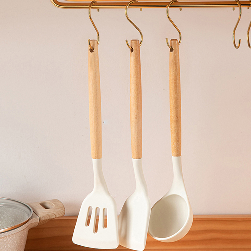 Heat Resistant Wooden Handle S - Home Cooking Utensil Set ulasan dan harga