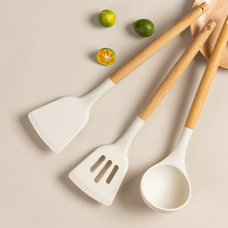 Heat Resistant Wooden Handle S - Home Cooking Utensil Set ulasan dan harga