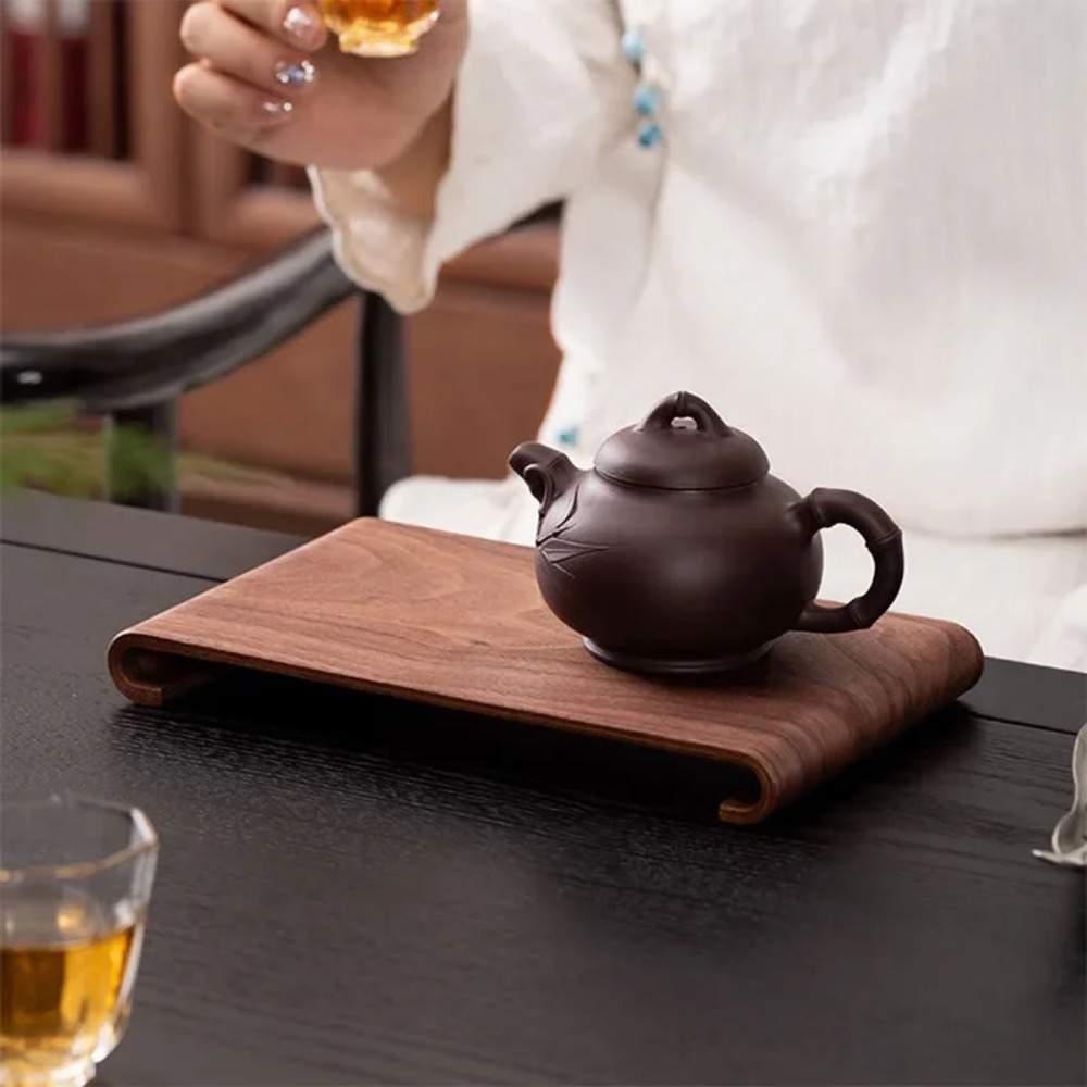 Wooden Coffee Tea Tray Rectang - Home Cooking Dishes ulasan dan harga