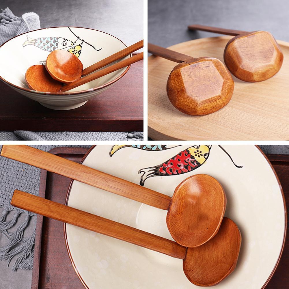 New Long Handle Ramen Wooden S - Home Cooking Utensil Set ulasan dan harga