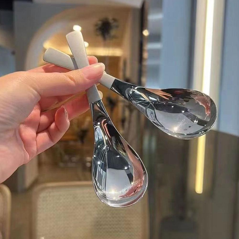 New Long Handle Ramen Wooden S - Home Cooking Utensil Set ulasan dan harga