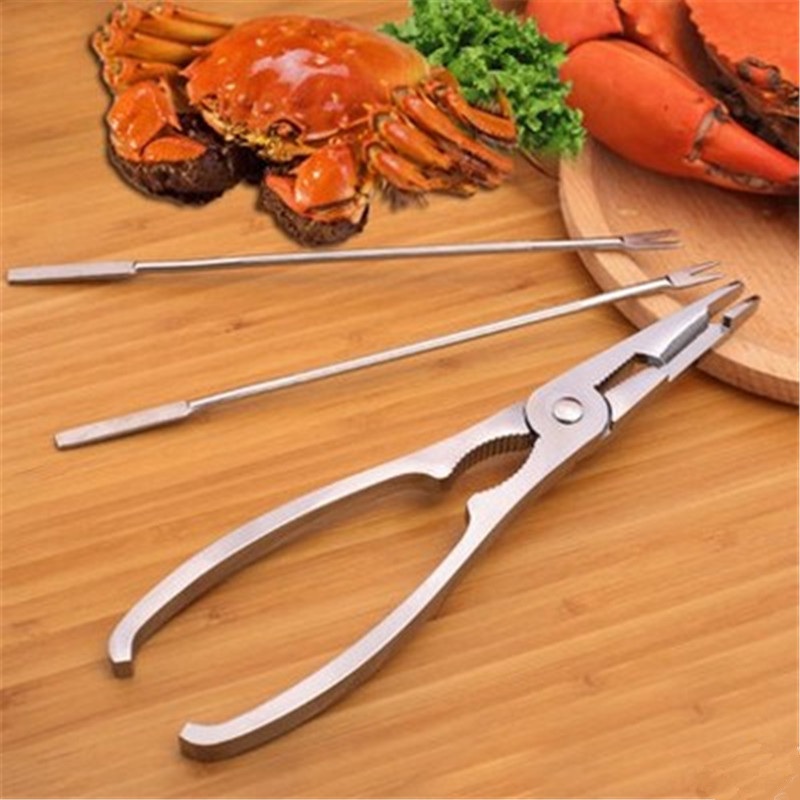3Pcs/Set Stainless Steel Seafo - Home Cooking Utensil Set ulasan dan harga