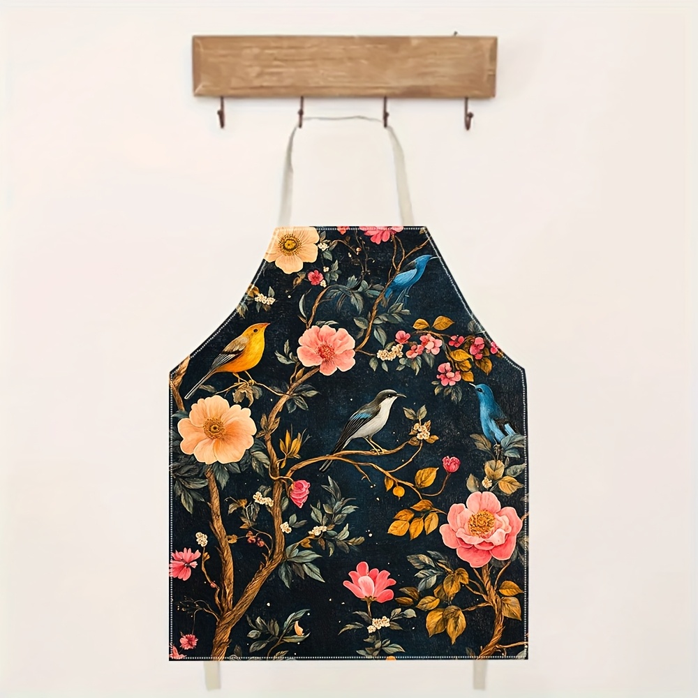 1pc, Vintage Floral Bird Print - Home Cooking Ideas ulasan dan harga