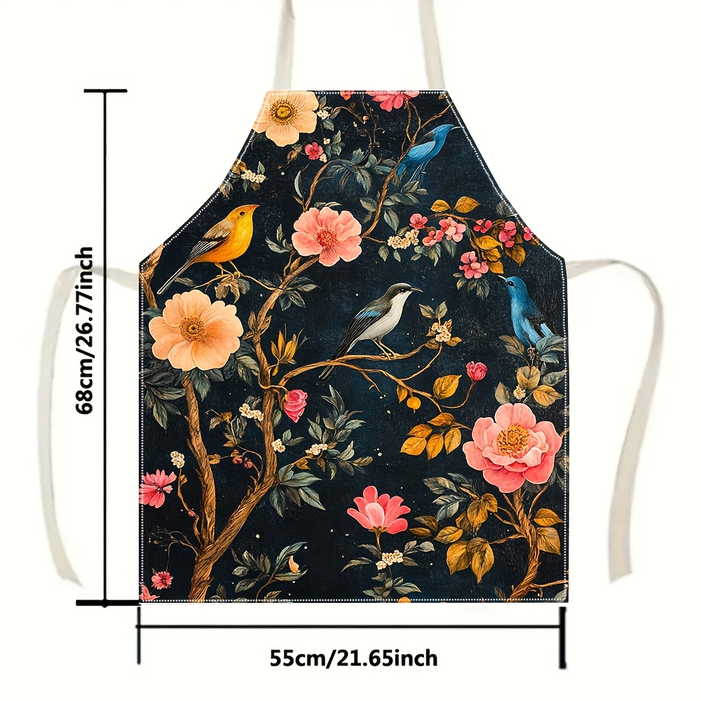 1pc, Vintage Floral Bird Print - Home Cooking Ideas ulasan dan harga