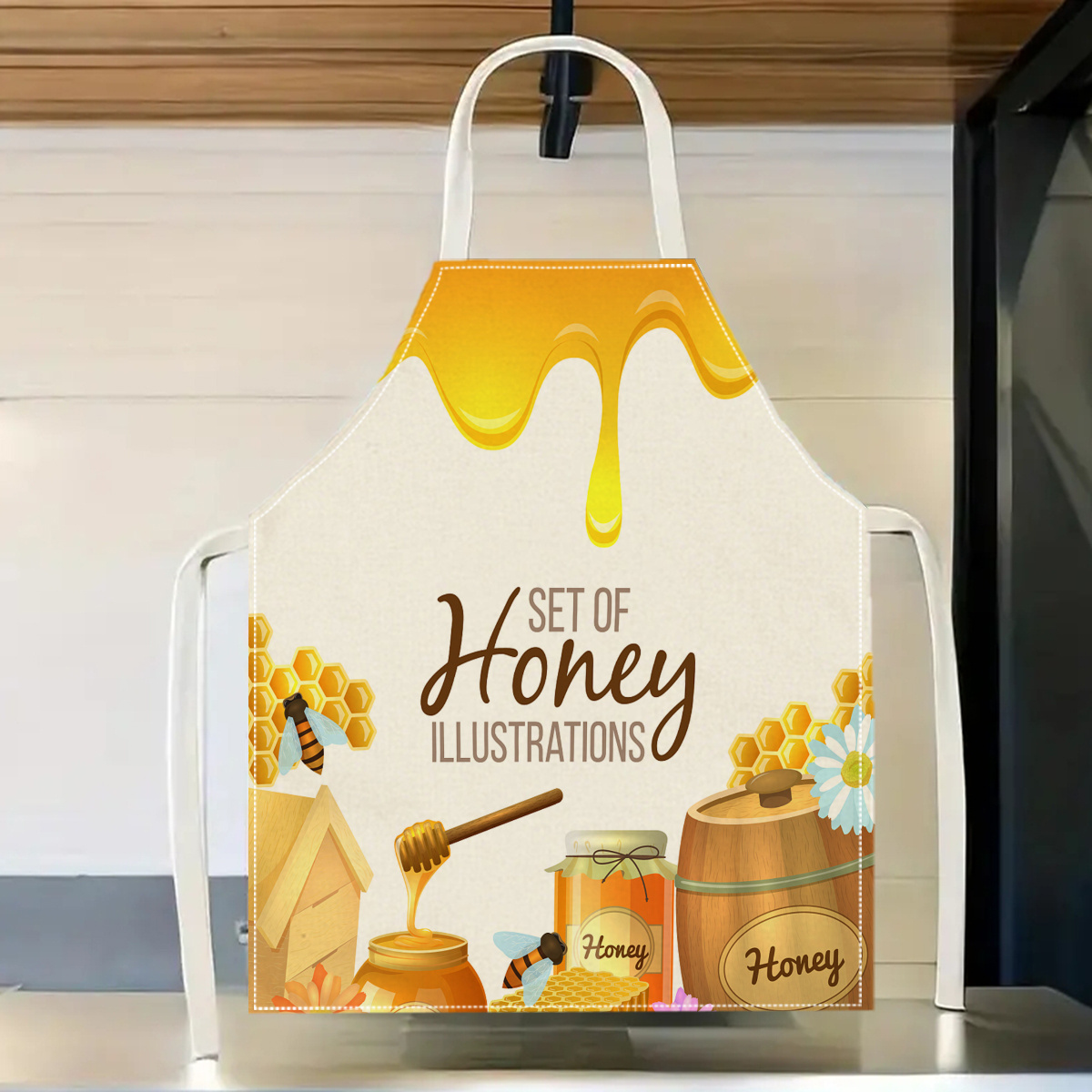 1pc Honey Bee Apron Sweet Kitc - Home Cooking Ideas ulasan dan harga