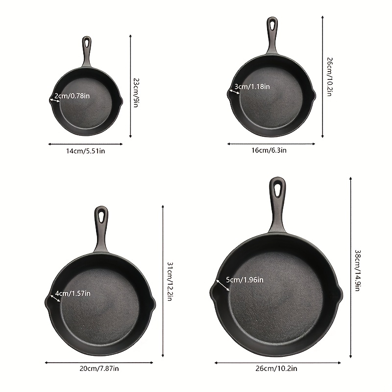 6-Piece Cast Iron Skillet Set  - Home Cooking Ideas ulasan dan harga