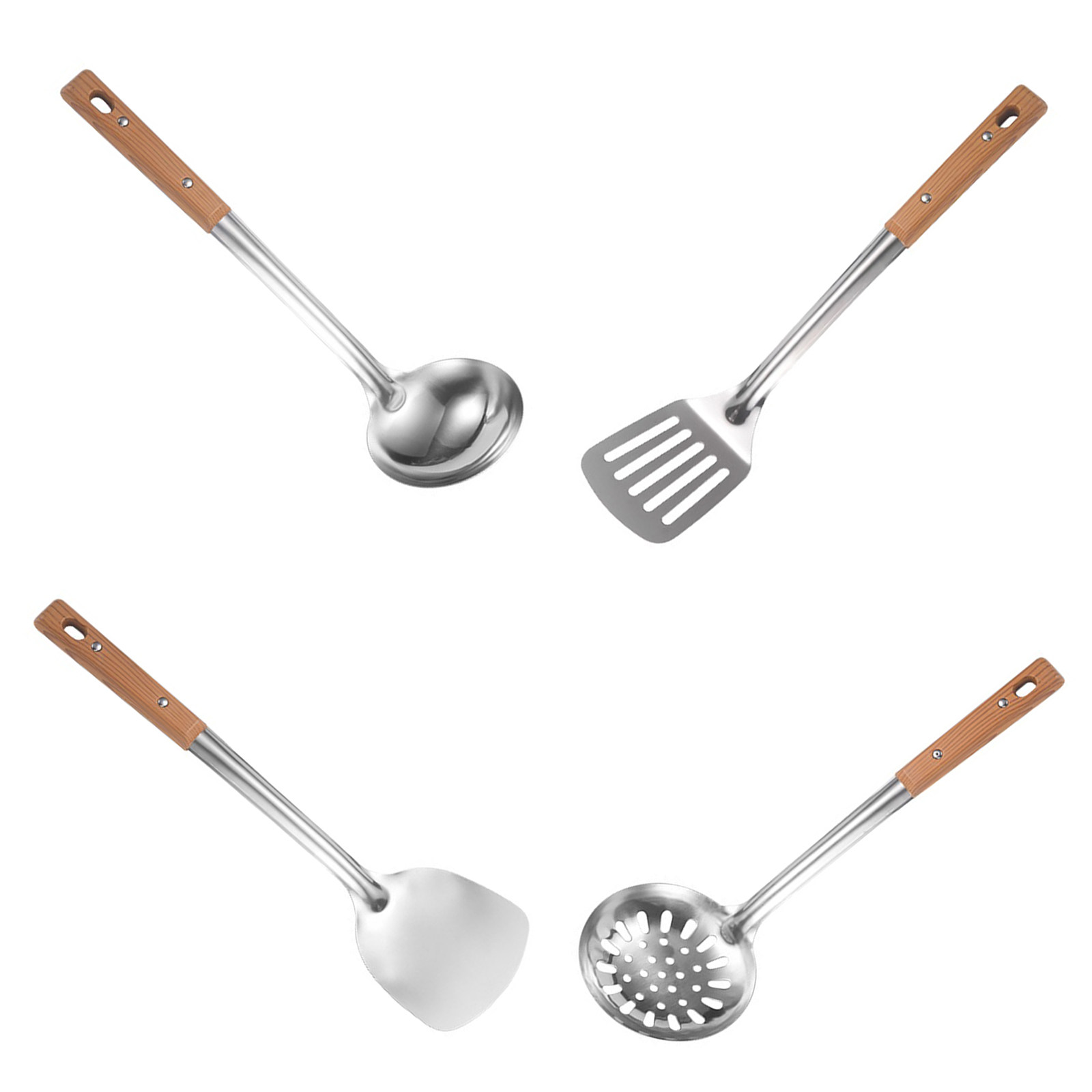 4Pcs Kitchen Wok Cooking Utens - Home Cooking Utensil Set ulasan dan harga
