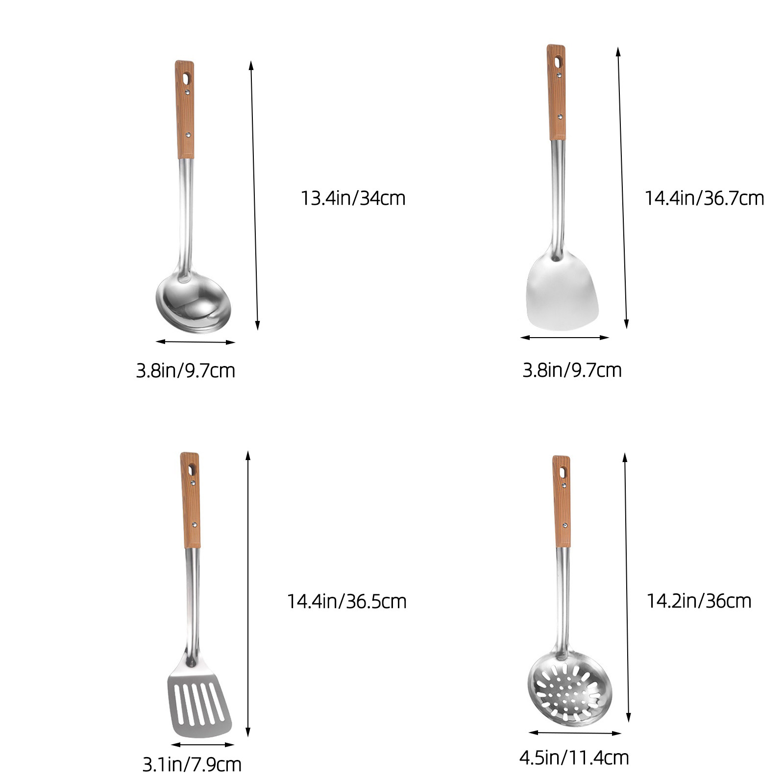4Pcs Kitchen Wok Cooking Utens - Home Cooking Utensil Set ulasan dan harga
