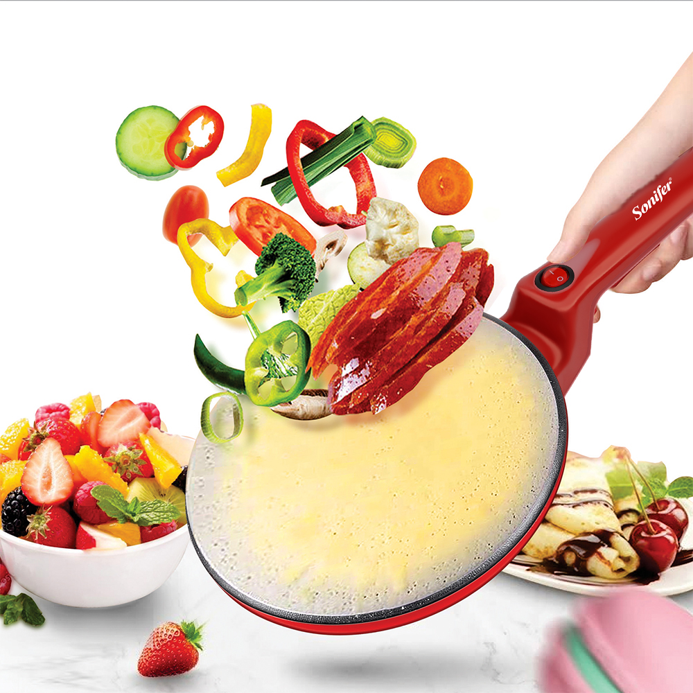 Electric Crepe Maker Pizza Pan - Home Cooking Oil Making Machine ulasan dan harga
