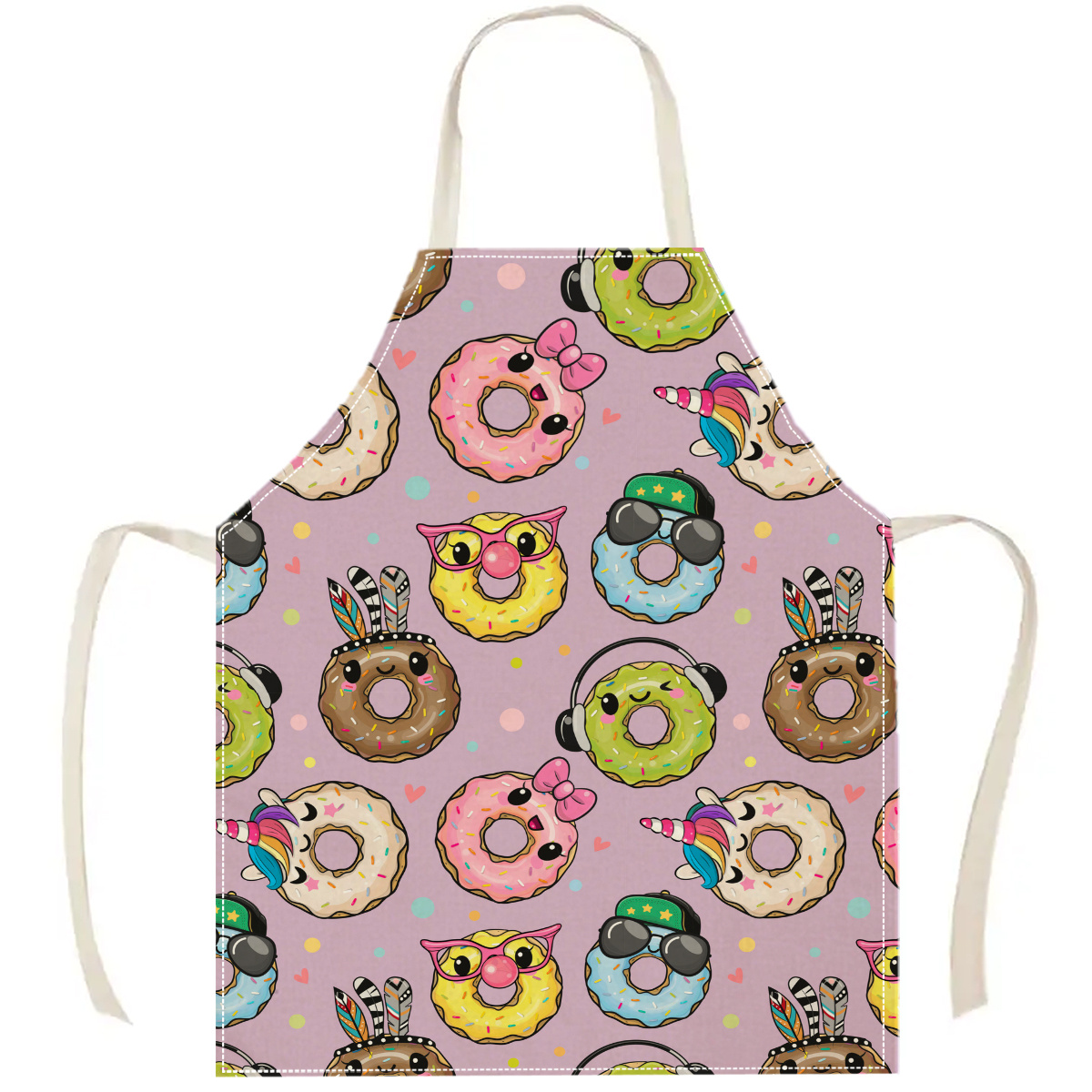 1pc Cute Cartoon Donut Apron F - Home Cooking Ideas ulasan dan harga