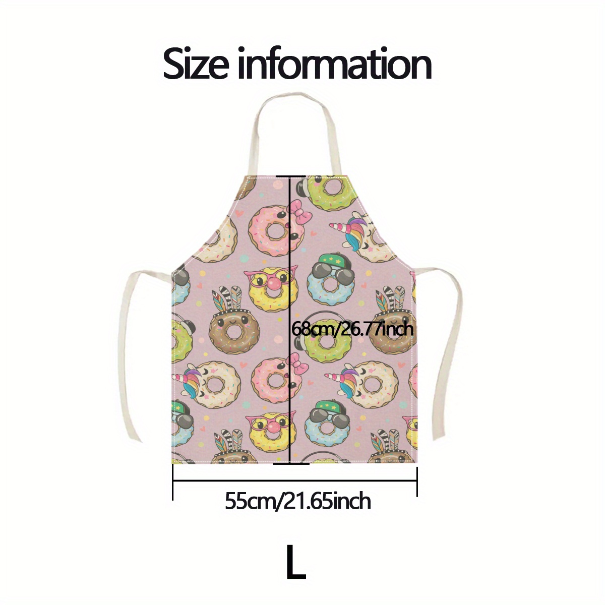 1pc Cute Cartoon Donut Apron F - Home Cooking Ideas ulasan dan harga
