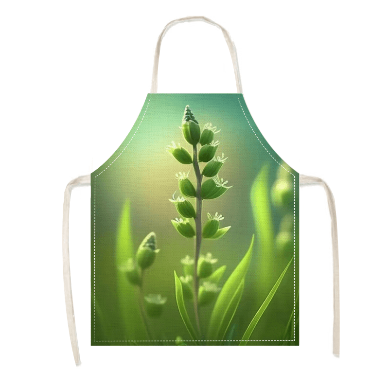 Linen Apron Pink Poppy Flower  - Home Cooking Ideas ulasan dan harga