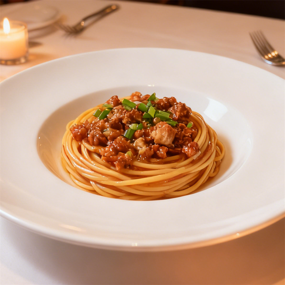 No-Plate Pasta Model Cute Meat - Home Cooking Dishes ulasan dan harga