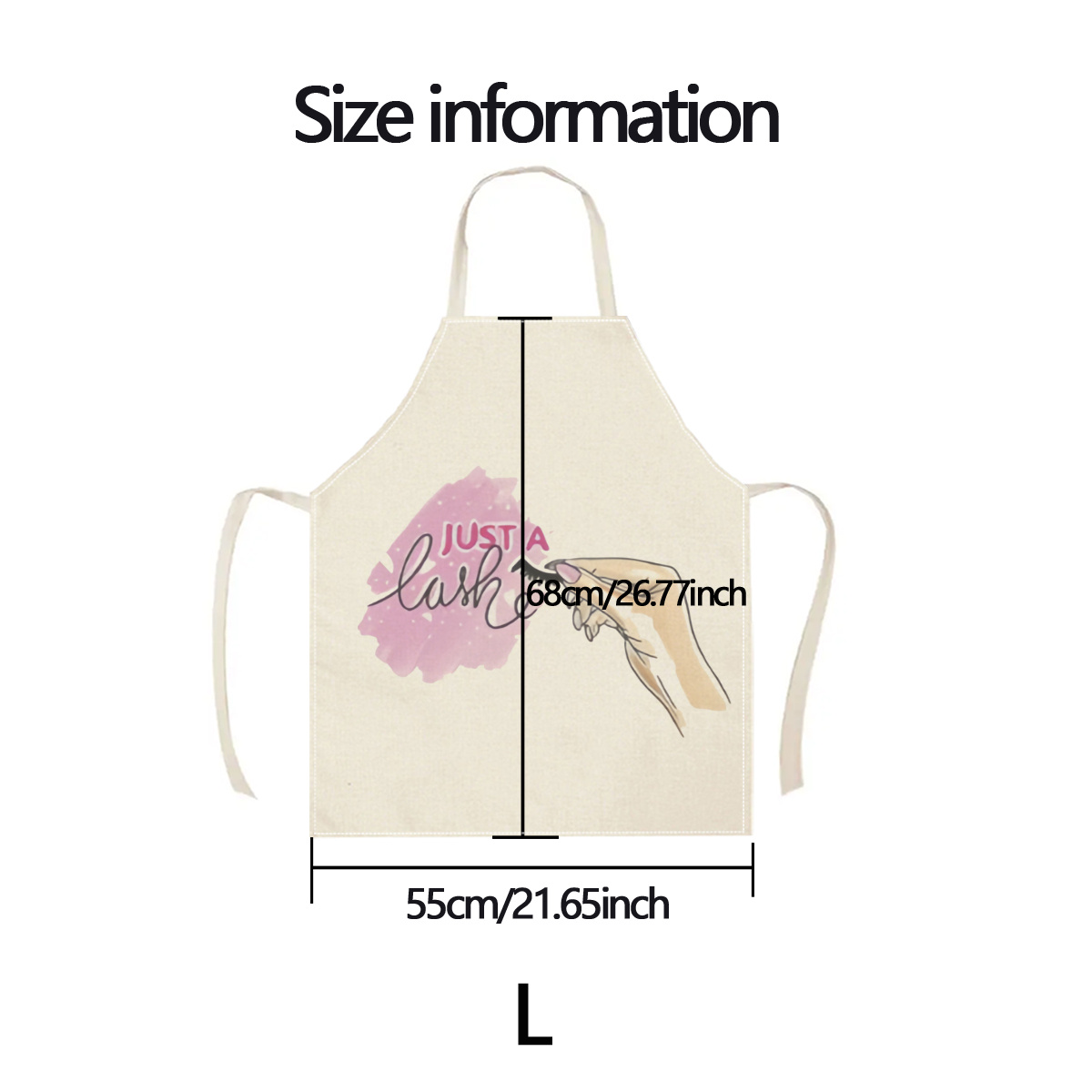1pc Just A Lash Apron Beauty G - Home Cooking Ideas ulasan dan harga
